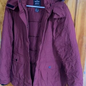 Women's Maroon Utility Jacket